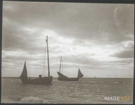 Bateaux sur la Manche (Berck)